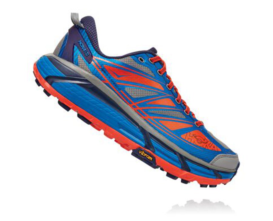 Trail Shoes Mens - Hoka One One Mafate Speed 2 - Blue - XBSWNMA-53